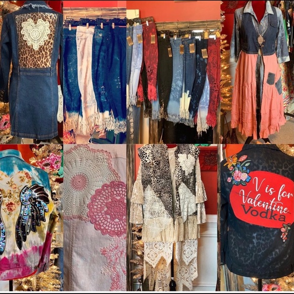Upcycled Recycled Vintage Gypsy Hippie Ooak - Picture 1 of 1